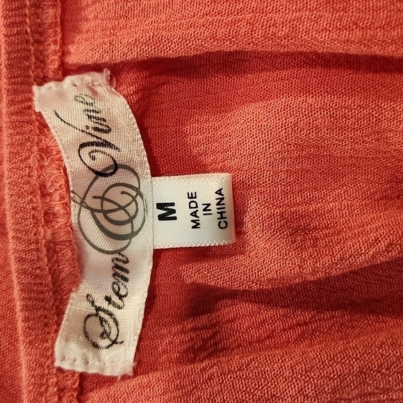 stem & Vine Crepe Ruffle Scoop Neck Top - Picture 3 of 4